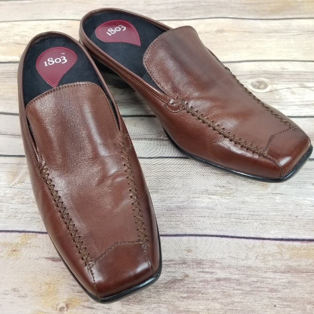 1803 Leather Slip On Shoes